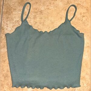 SHEIN green lettuce crop tank top size small